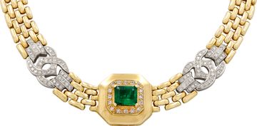 Panthère-style necklace in 18k yellow Necklace Collection