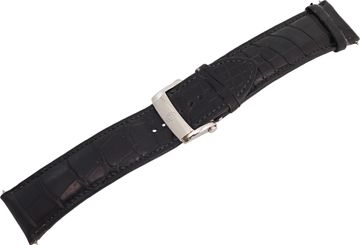 Parmigani Black aligator strap (24 x 22mm) Jewelry Collection