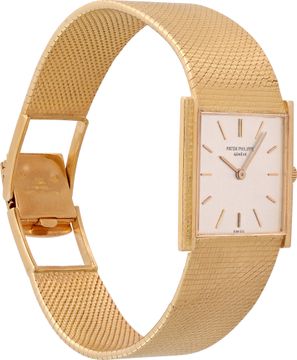 Patek Philippe N/A 3494 18k Yellow Gold Silver dial 26mm Manual watch