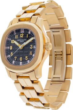 Patek Philippe Aquanaut 5066/1J 18k Yellow Gold Black dial 35.mm Automatic watch