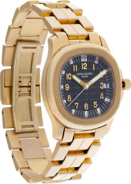 Patek Philippe Aquanaut 5066/1J 18k Yellow Gold Black dial 35.mm Automatic watch