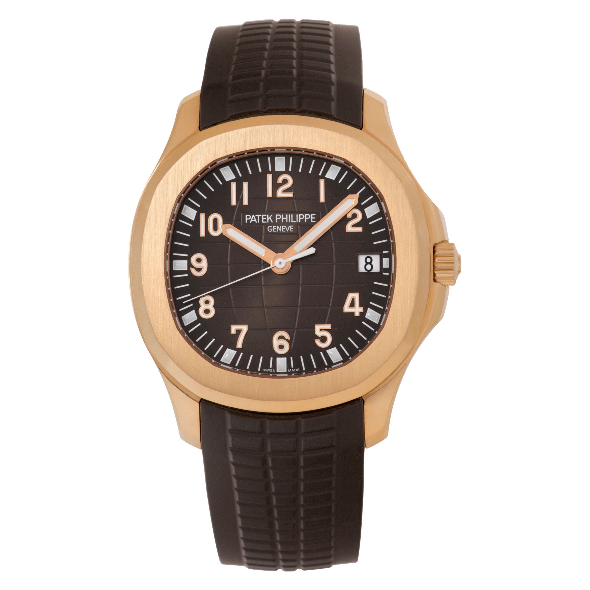 Pre-owned Patek Philippe Aquanaut 5167R-001 18k rose gold