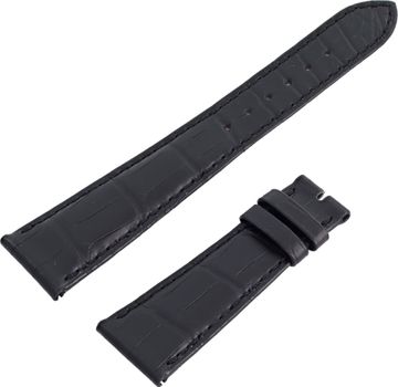 Patek Philippe Black alligator strap (21mm x 16mm)