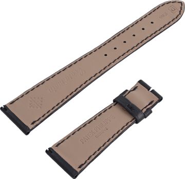 Patek Philippe Black alligator strap (21mm x 16mm)