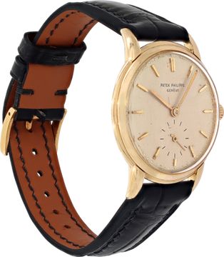 Patek Philippe Calatrava 2484 18k Yellow Gold White dial 32mm Manual watch
