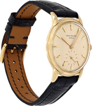 Patek Philippe Calatrava 2484 18k Yellow Gold White dial 32mm Manual watch