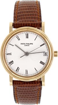 Patek Philippe Calatrava 3802/200 18k Yellow Gold White dial 33mm Automatic watc Patek Philippe Calatrava 33mm 3802/200 Mens Watch Collection