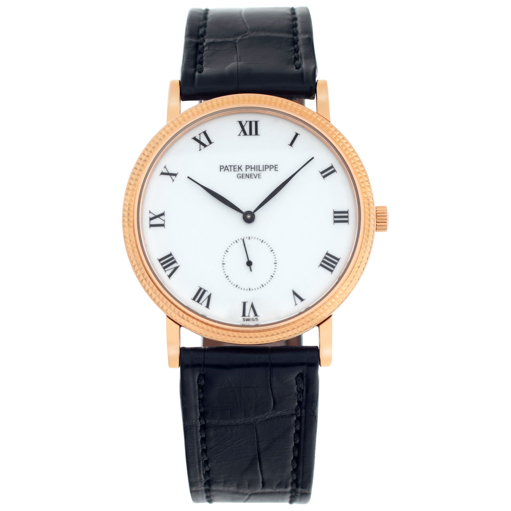 Pre-owned Patek Philippe Calatrava 3919 18k rose gold 33mm