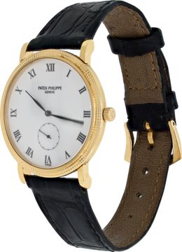 Patek Philippe Calatrava 3919J 18k Yellow Gold White dial 33mm Manual watch