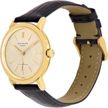 Patek Philippe Calatravain  18k Yellow Gold Silver dial 34mm Automatic watch