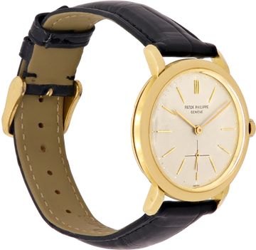 Patek Philippe Calatravain  18k Yellow Gold Silver dial 34mm Automatic watch