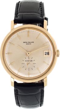 Patek Philippe Calatrava 3445 18k Yellow Gold 35mm auto watch Patek Philippe Calatrava 35mm 3445 Mens Watch Collection