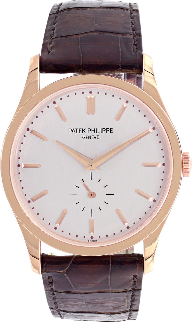 Preowned Patek Philippe Calatrava 18k rose gold ref-5196R-001
