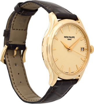 Patek Philippe Calatrava 5227R 18k rose gold 39mm auto watch