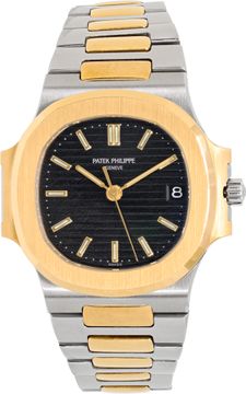 Patek Philippe Nautilus 3800 18k & steel 37.5mm auto watch