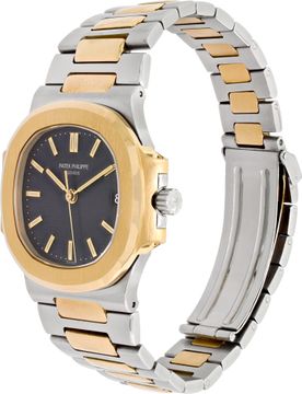 Patek Philippe Nautilus 3800 18k & steel 37.5mm auto watch
