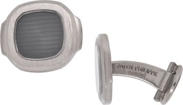 Patek Philippe Nautilus Dial Motiff Cufflinks in 18k White Gold