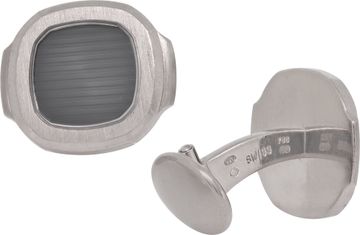 Patek Philippe Nautilus Dial Motiff Cufflinks in 18k White Gold
