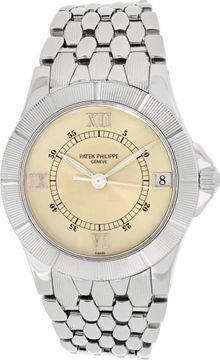 Patek Philippe Neptune in stainless steel with a cream dial