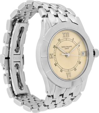 Patek Philippe Neptune in stainless steel with a cream dial