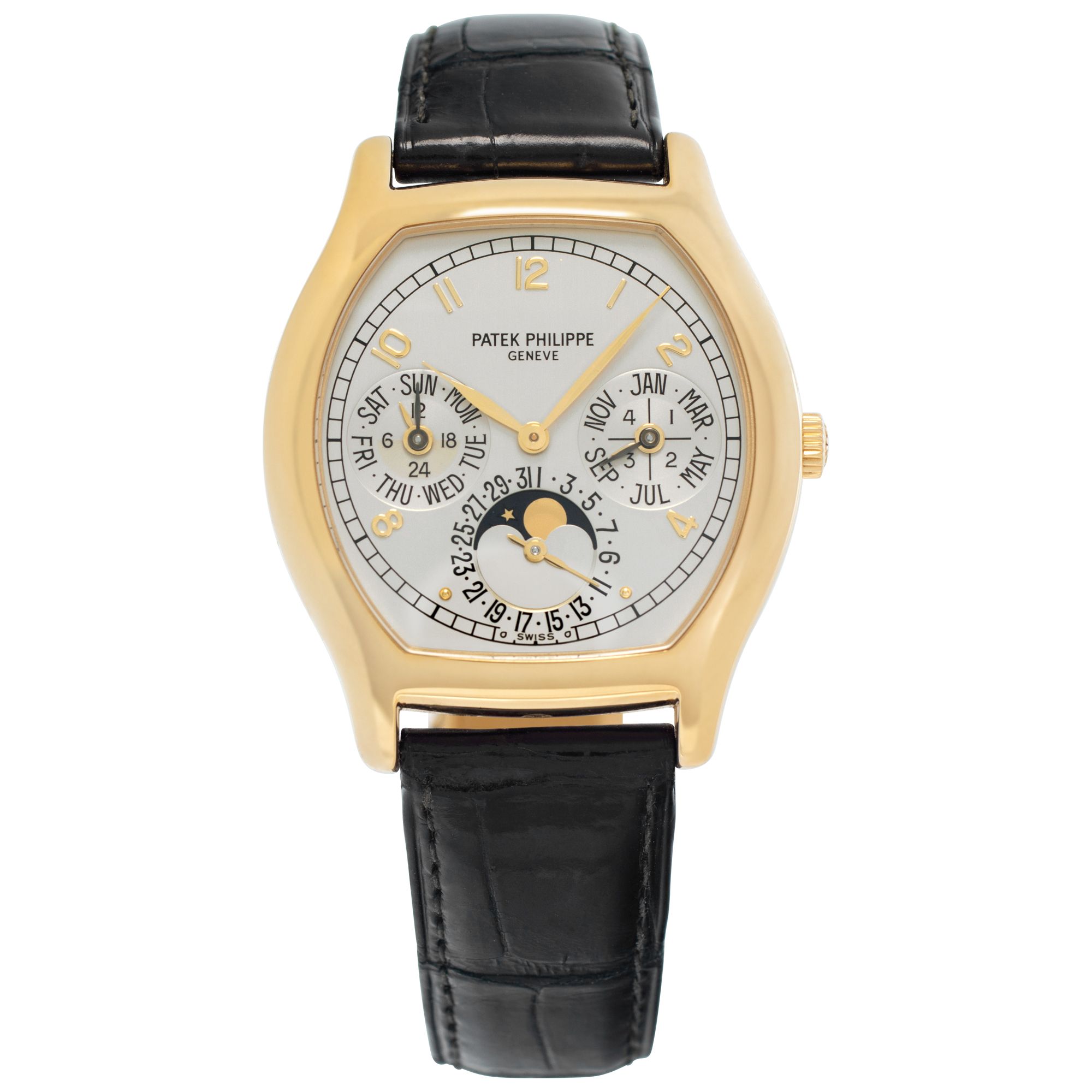 Pre-owned Patek Philippe Perpetual Calendar 5040j-014 18k 36