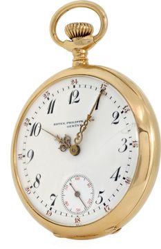 Patek Philippe pocket watch 276640    18k Yellow Gold    White dial 45mm    Manu