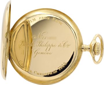 Patek Philippe pocket watch 276640    18k Yellow Gold    White dial 45mm    Manu