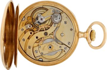 Patek Philippe pocket watch "Chronometro Gondolo" xxx 18k rose gold White dial 5