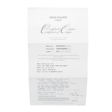 Patek Philippe Twenty~4 4910/11R-010 Rose Gold Brown dial 25x30mm Quartz