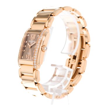 Patek Philippe Twenty~4 4910/11R-010 Rose Gold Brown dial 25x30mm Quartz