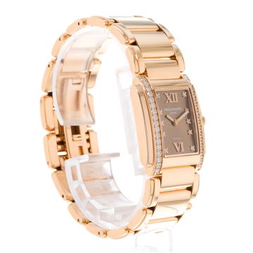 Patek Philippe Twenty~4 4910/11R-010 Rose Gold Brown dial 25x30mm Quartz