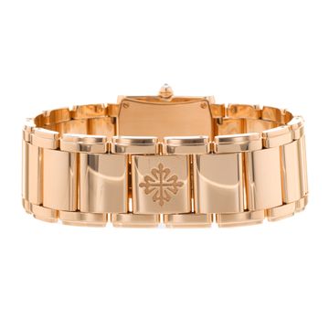 Patek Philippe Twenty~4 4910/11R-010 Rose Gold Brown dial 25x30mm Quartz