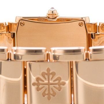 Patek Philippe Twenty~4 4910/11R-010 Rose Gold Brown dial 25x30mm Quartz