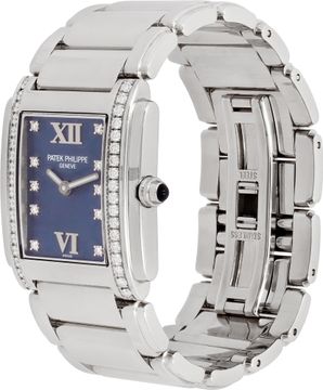 Patek Philippe Twenty 4 4910/10A-012 Stainless Steel Blue dial 25mm Quartz watch