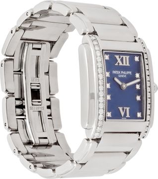 Patek Philippe Twenty 4 4910/10A-012 Stainless Steel Blue dial 25mm Quartz watch