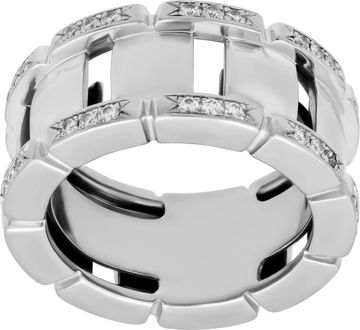 Patek Philippe Twenty 4 ring in 18k white gold with 0.47 carats in diamonds. Euro Size 56 (US size 7.5). Ring Collection