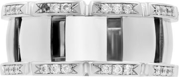 Patek Philippe Twenty 4 ring in 18k white gold with 0.47 carats in diamonds. Euro Size 56 (US size 7.5).