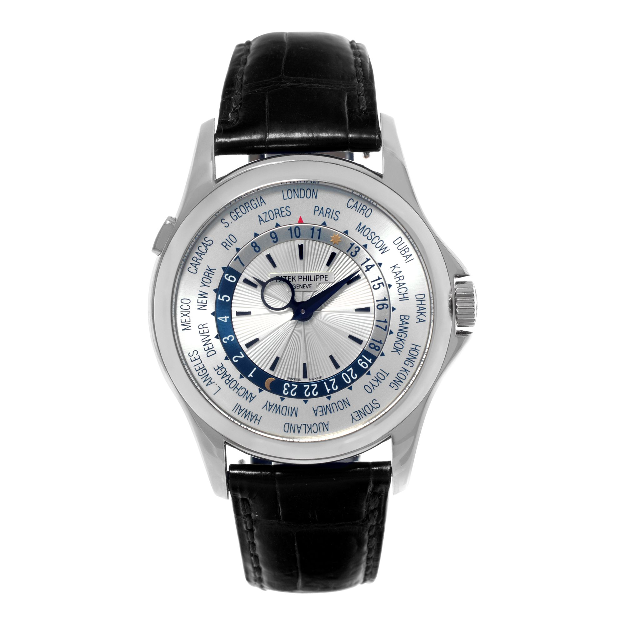 置物 Patek philippe Pre-owned Patek Philippe World Time 5130G 18k W527288 | Gray & Sons