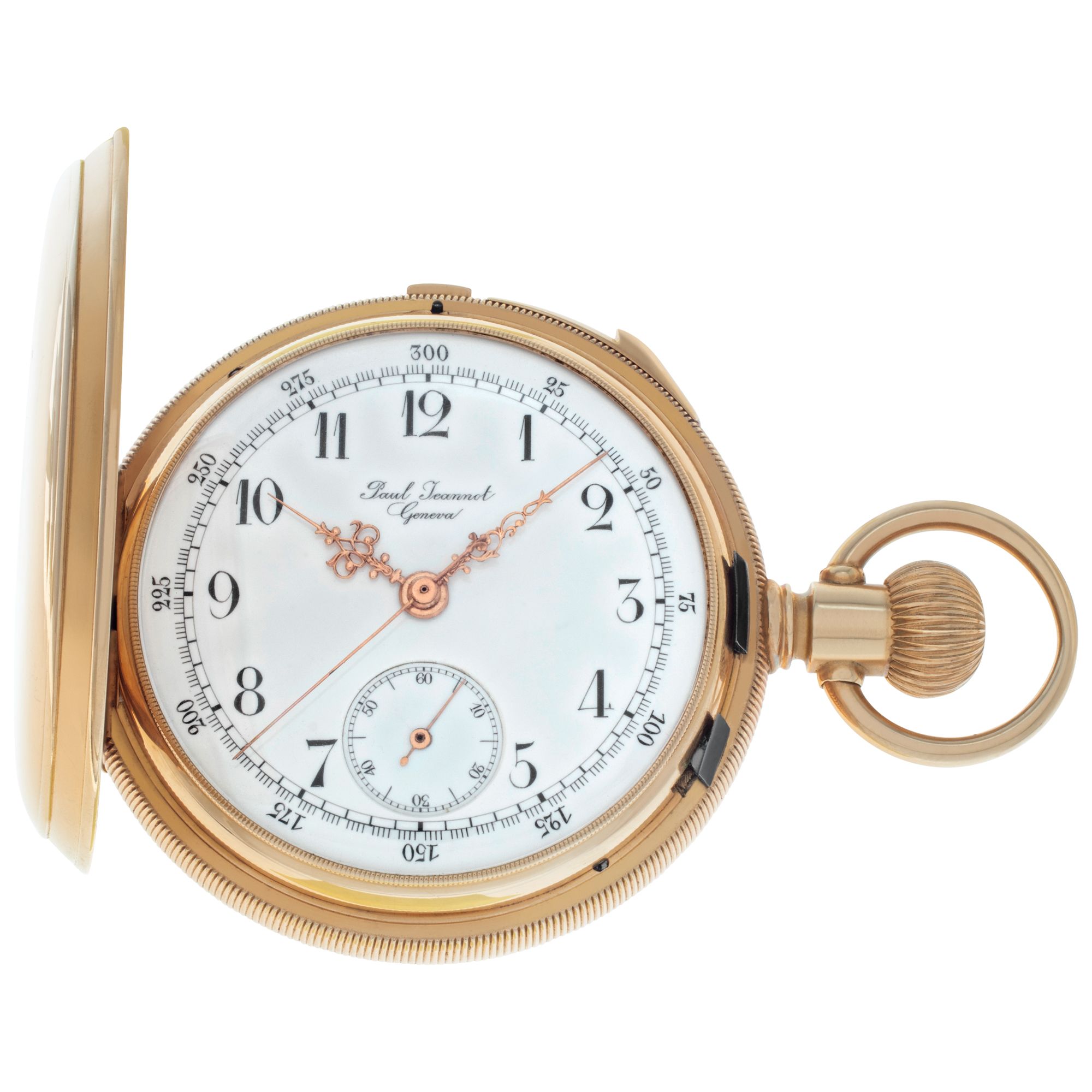 Pre-owned Paul Jeannot Geneve pocket watch 18k 52mm | Gray & Sons