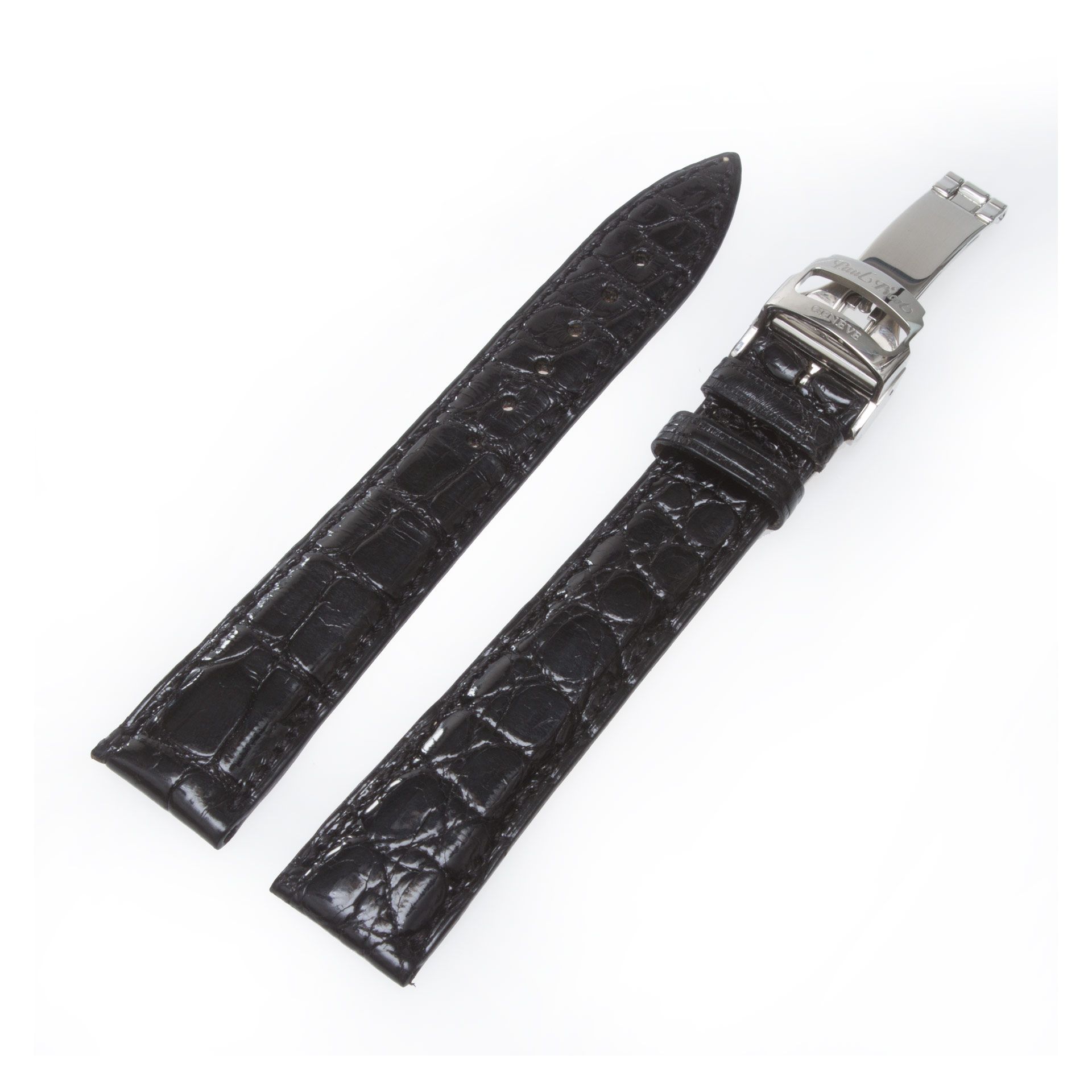 ストラップ RT-153158 paul_picot_black_gloss_alligat