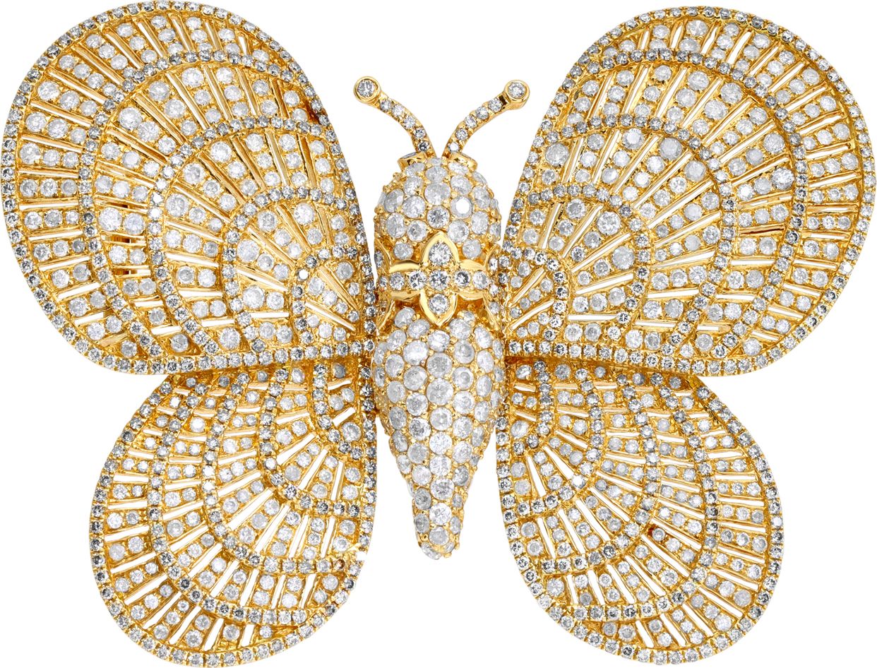 Pave Dragonfly Brooch