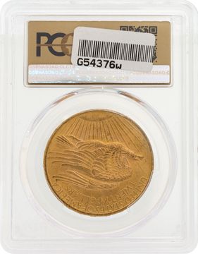 PCGS graded and authenticated MS64 1908 U.S. $20 Saint-Gaudens Double Eagle gold coin