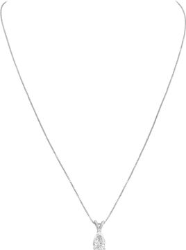 GIA certified Pear brilliant cut diamond 0.85 carat (E color, VS2 clarity) chain