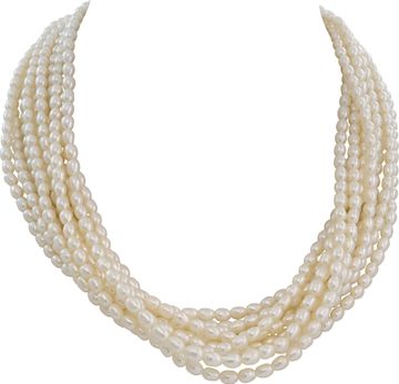 Pearl necklace with a 18k yellow gold calsp Necklace Collection