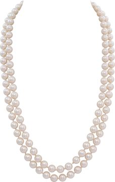 Pearl Opera Double-Strand Necklace with 14K Gold Clasp