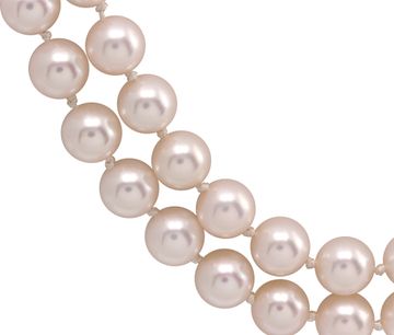 Pearl Opera Double-Strand Necklace with 14K Gold Clasp