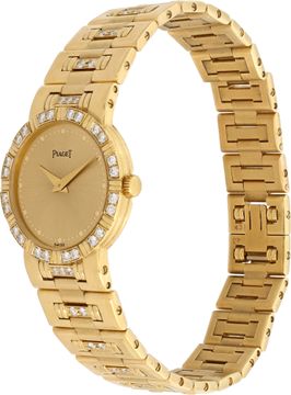 Piaget Dancer 80564 K818 18k Yellow Gold Champagne dial 23mm Quartz watch