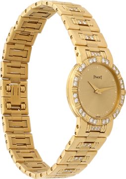 Piaget Dancer 80564 K818 18k Yellow Gold Champagne dial 23mm Quartz watch