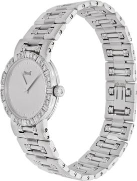 Piaget Dancer 80564K81 18k White Gold Silver dial 23mm Quartz watch