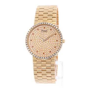 Piaget Dancer P10491 Yellow Gold Diamond Dial 32mm Manual